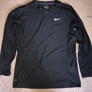 black nike long sleeve shirt